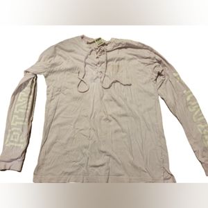 PINK Lace up long sleeve